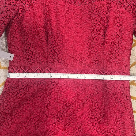 ML MONIQUE LHUILLIER KARINA LACE MIDI DRESS - Picture 7 of 10